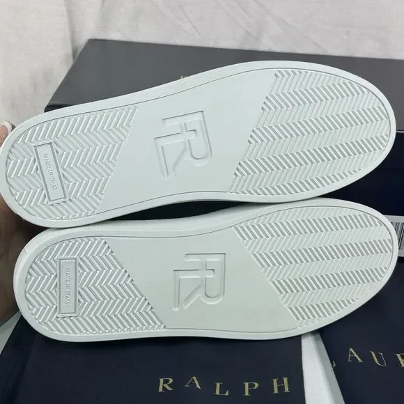 Ralph Lauren Purple Label Severn Sneaker Shoe Mens 7D BROWN Calf Leather - Picture 5 of 9